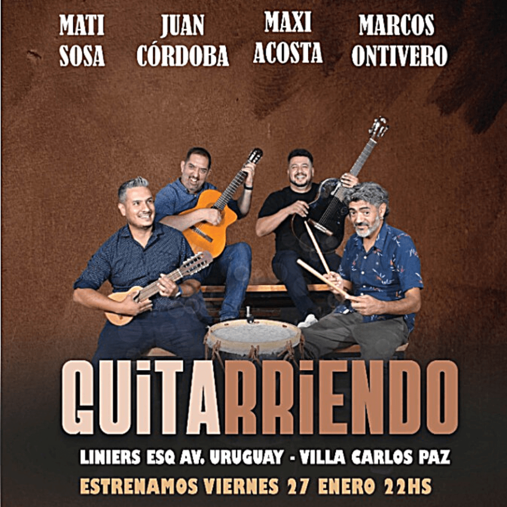 Estrena «Guitarriendo» en Carlos Paz