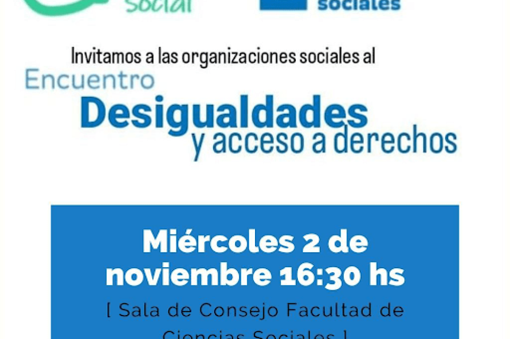 Encuentro desigualdad, acceso y derechos