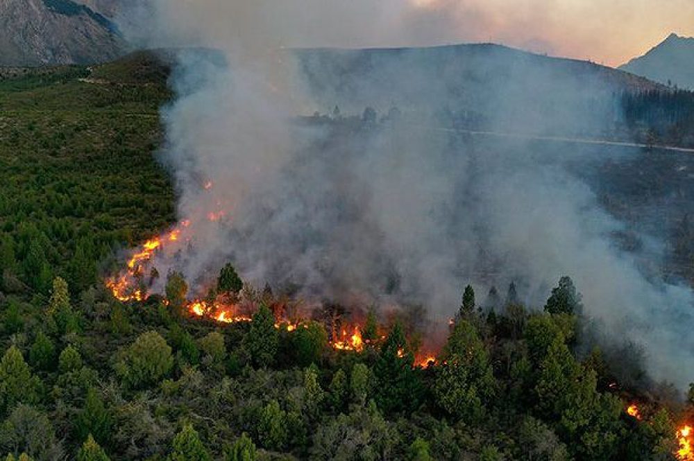 Incendio en la Patagonia