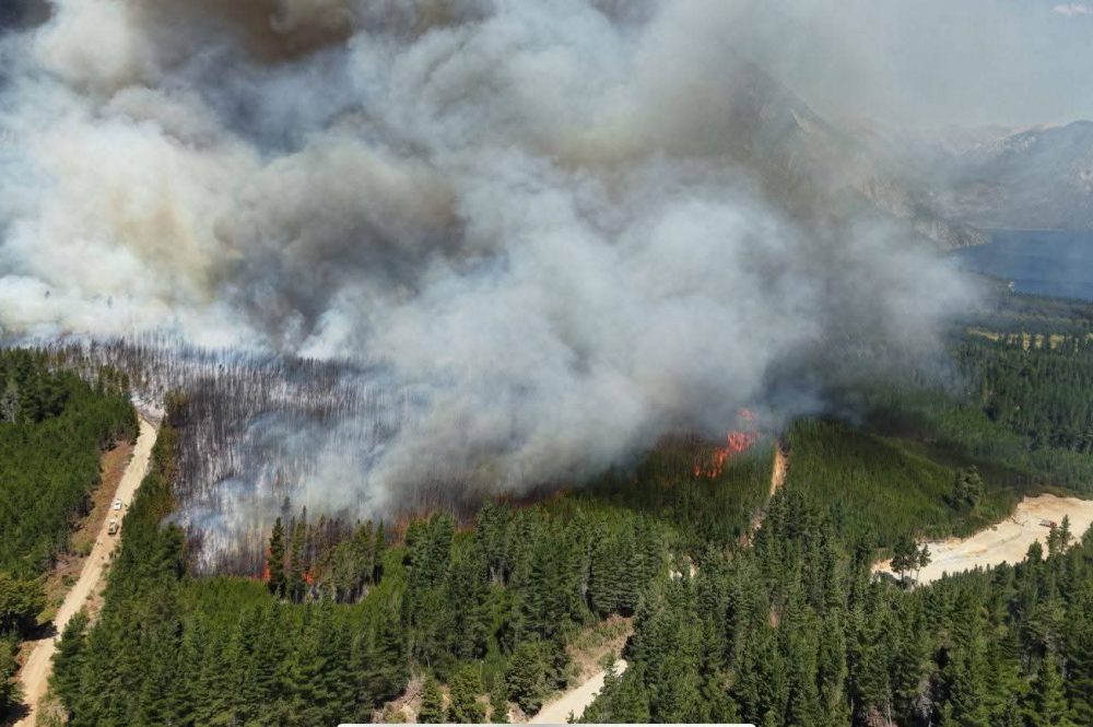 Incendios en la Patagonia