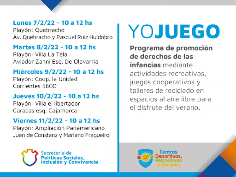 Programa de promocion de derechos de las infancias