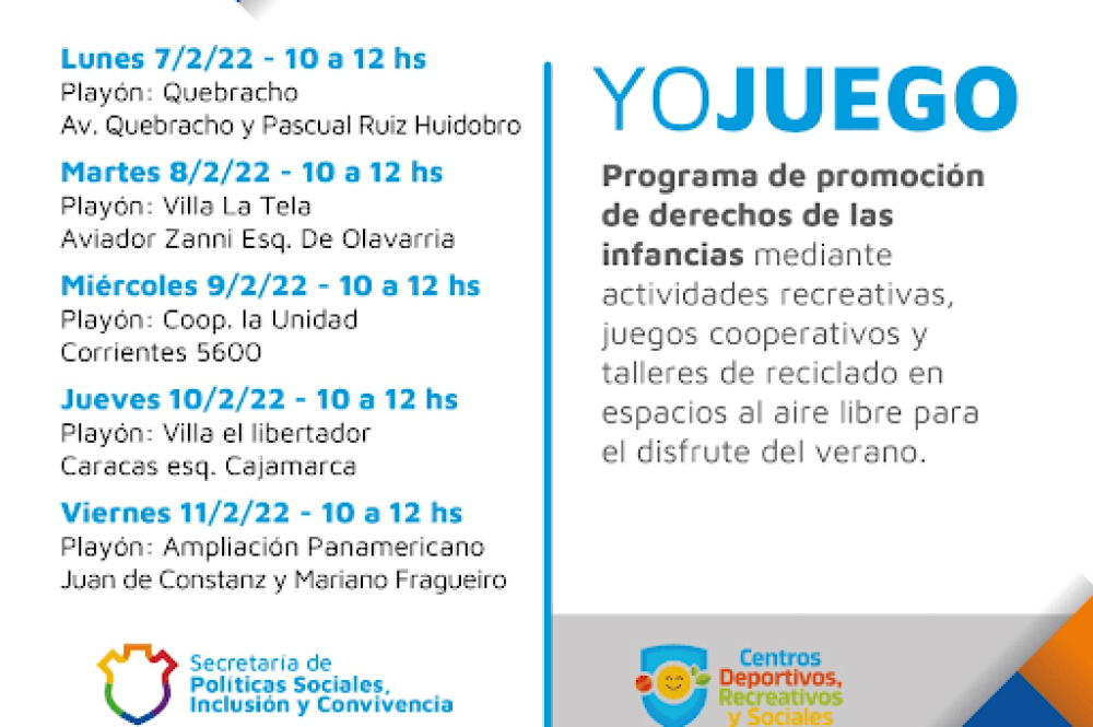 Programa de promocion de derechos de las infancias