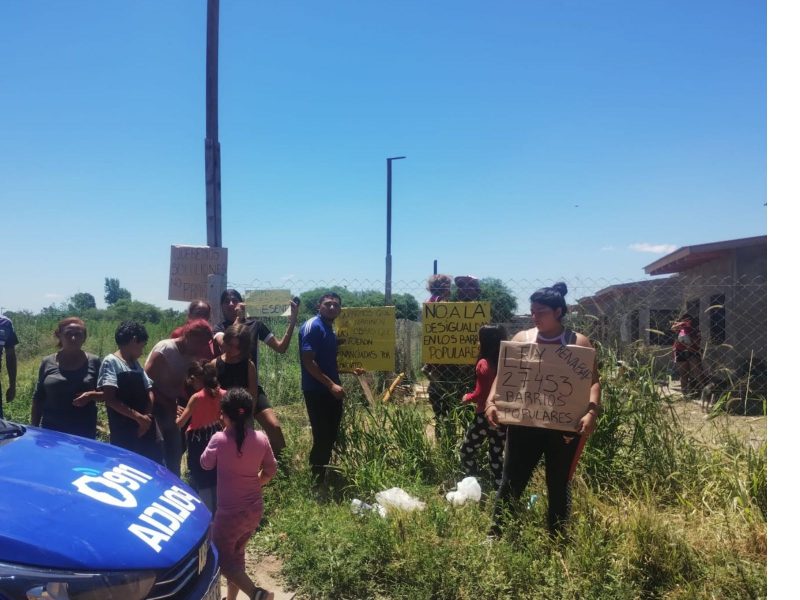 desalojo barrios el milagro y la huerta