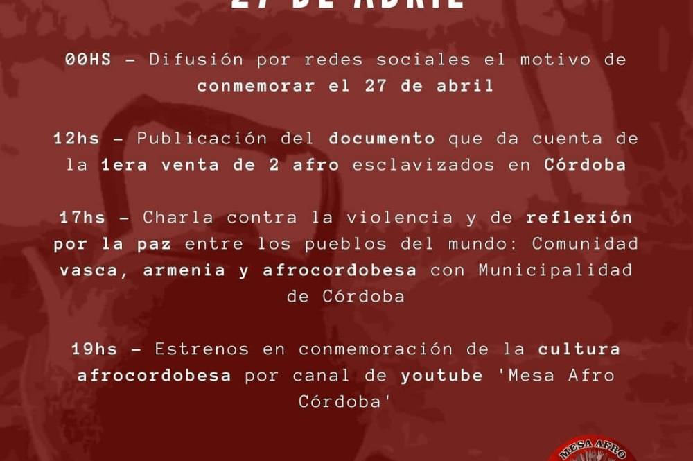 día de la cultura afrocordobesa