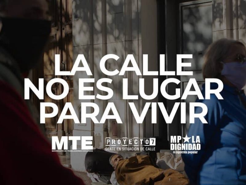 la calle no es lugar para vivir