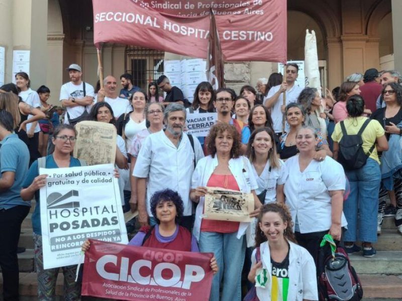 masivo abrazo hospital bonaparte