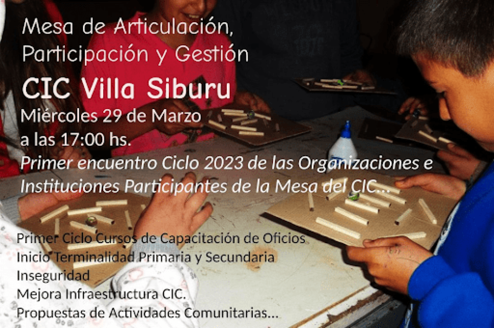 mesa de articulacion cic villa siburu