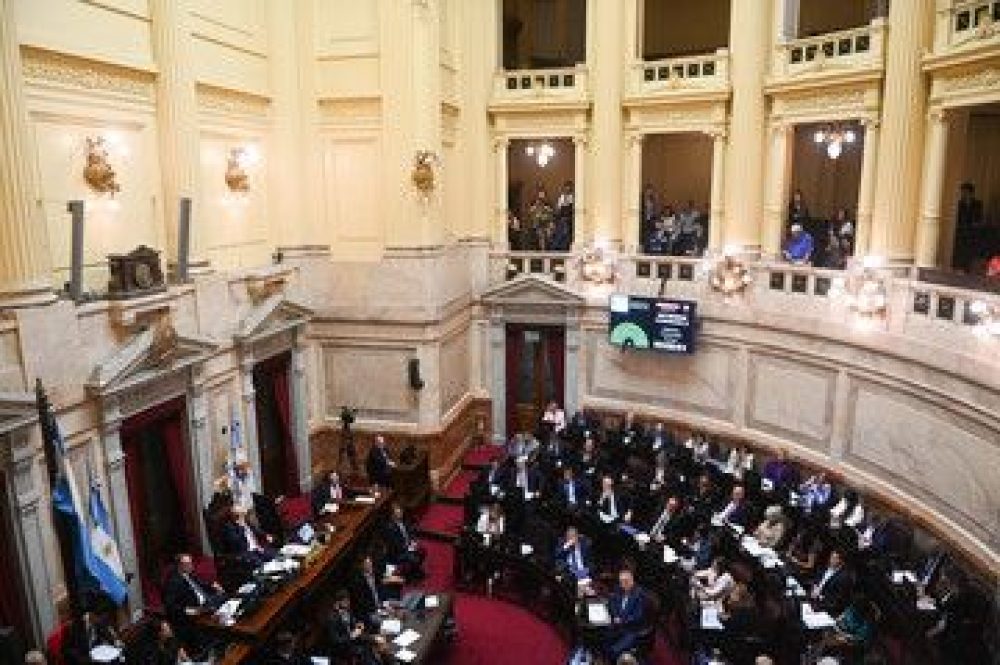 Sesión en el Senado por eliminación de las paso .

Foto Federico Lopez Claro